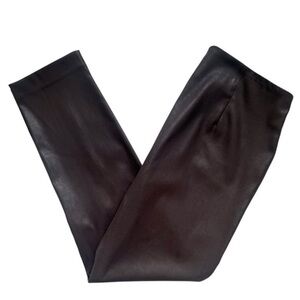 Waverly Grey Liberant Dark Brown Faux Suede High Waist Slim Leg Pants Size 12